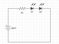 Correct LED activation Serial connection of LEDs to the driver