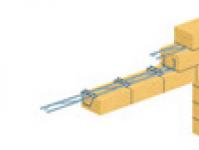 Installation of brick lintels with clamps