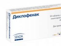Diclofenac tablets: instructions for use