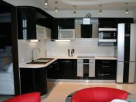 Combination of colors in kitchen furniture Combination of colors in kitchen design